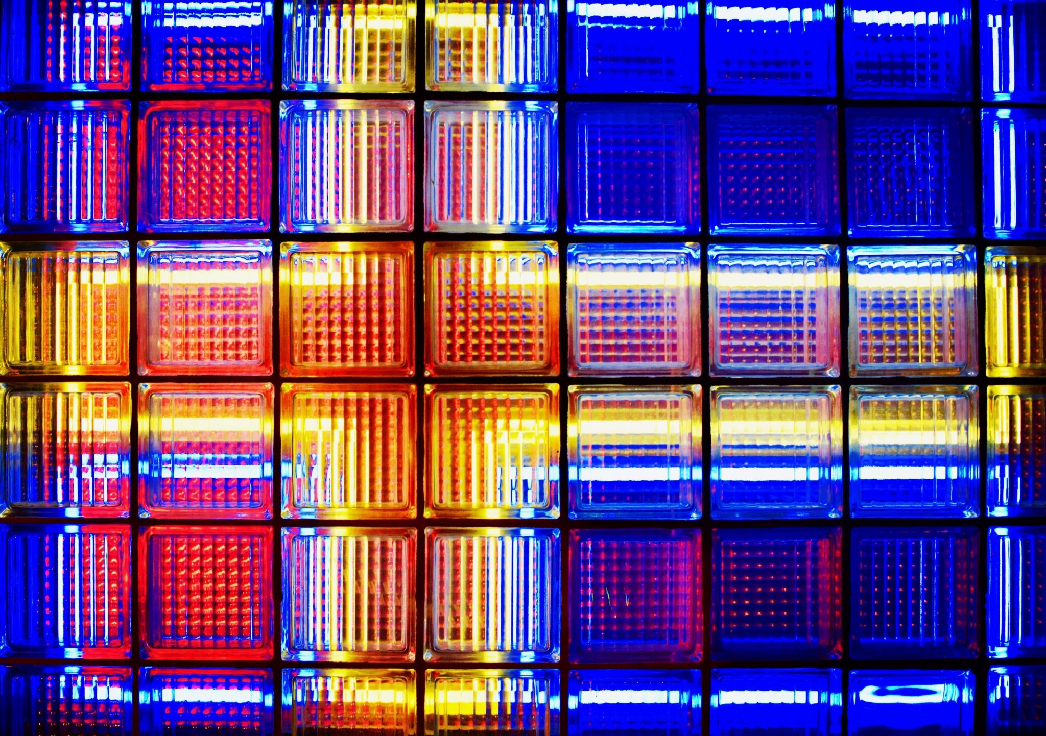 blue red and orange plastic containers