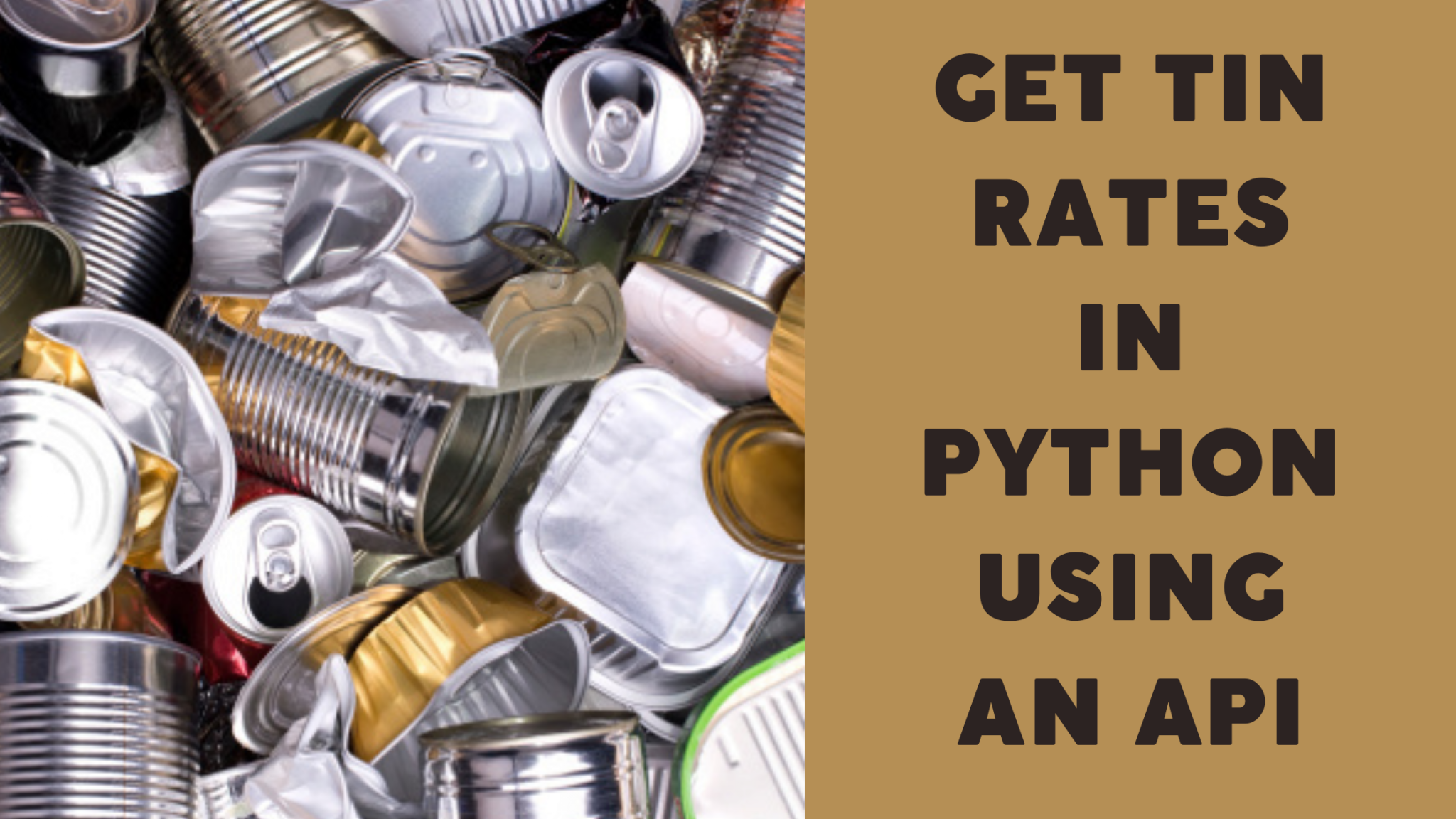 Get Tin Rates In Python Using An API – TheStartupFounder.com