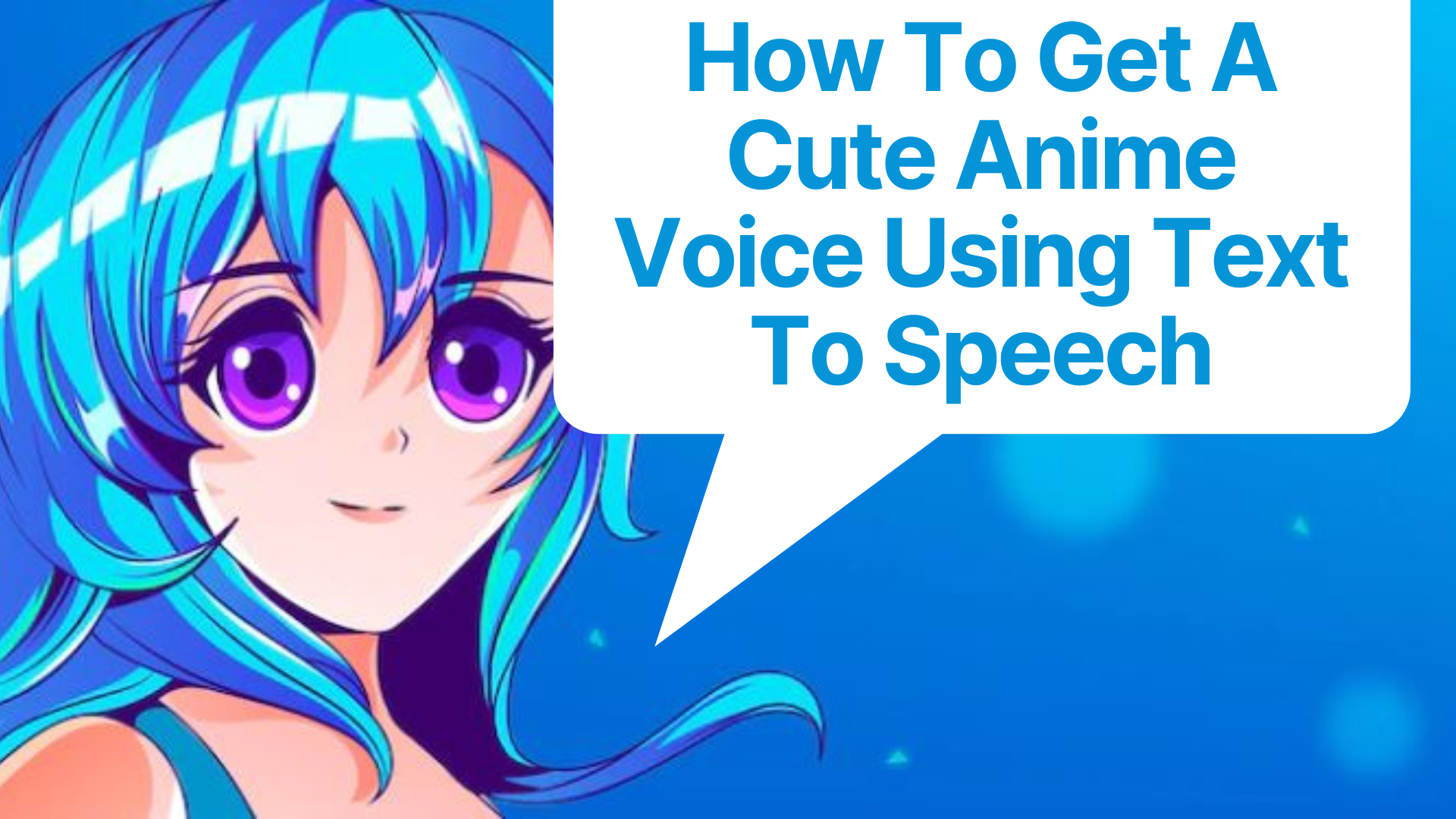 text to speech generator anime