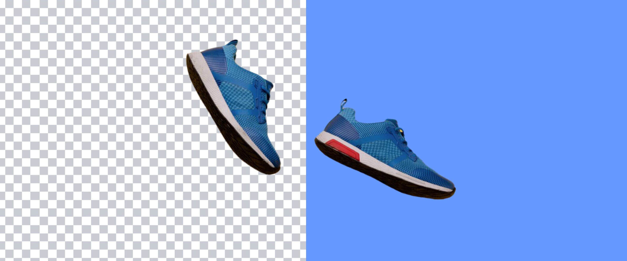 Erasing an image's background helps emphasize the product.