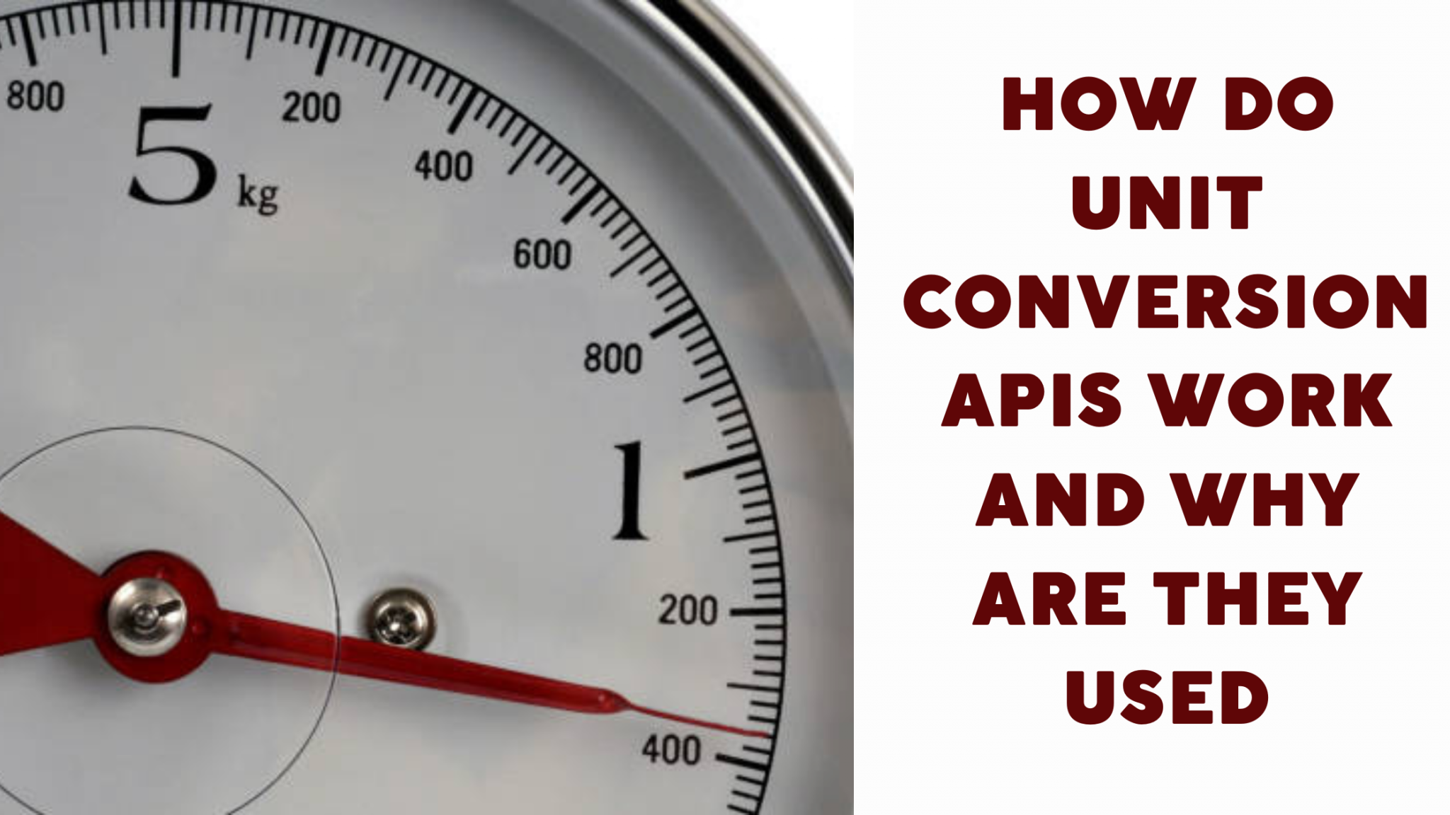 How To Convert Between Different Units With An API