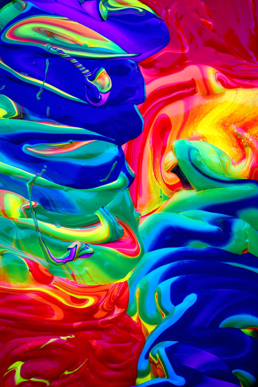 paint mixed together