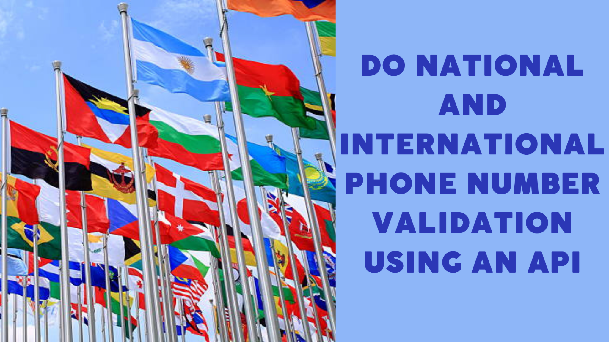 Do National And International Phone Number Validation Using An API ...