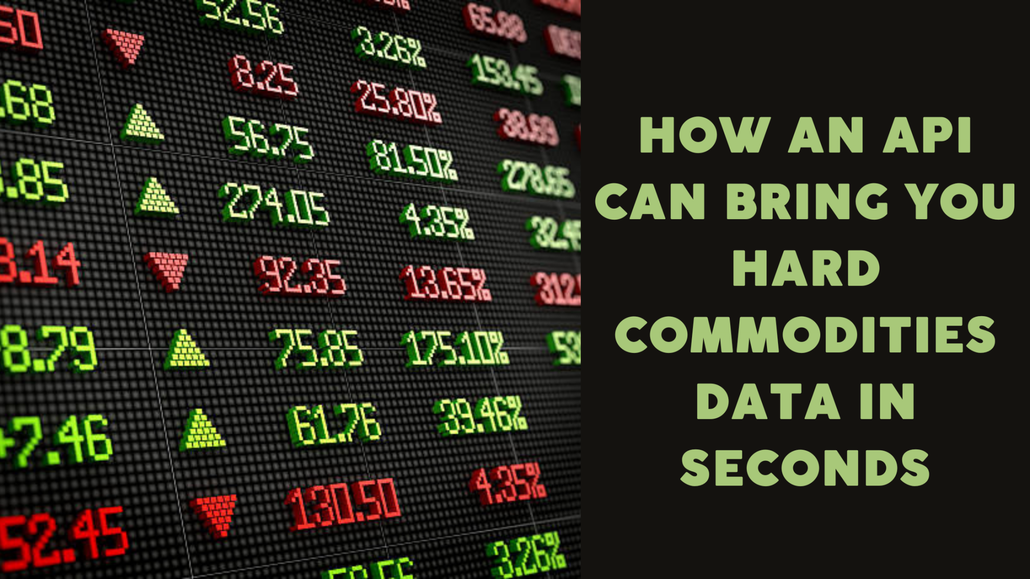 Fara Api Czn How An API Can Bring You Hard Commodities Data In Seconds ...