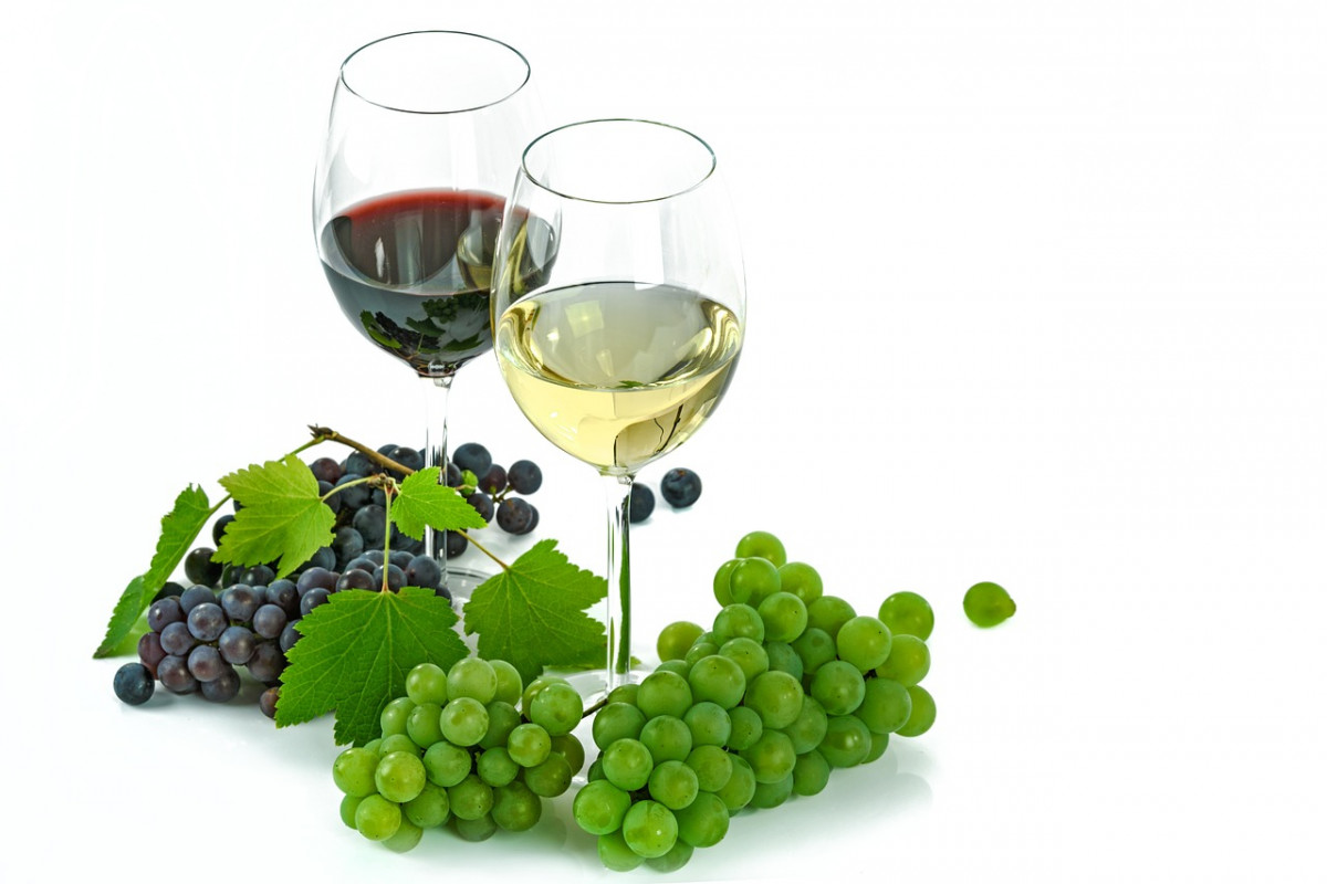 wine, white, red
