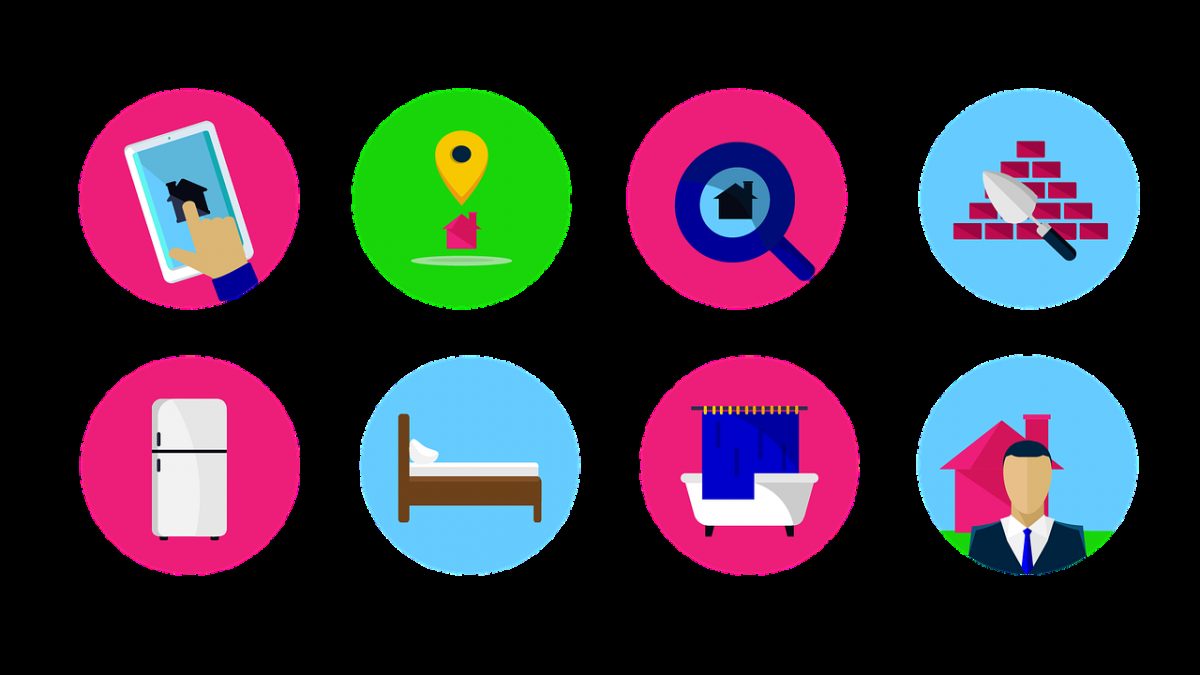 real estate, icons, marketing