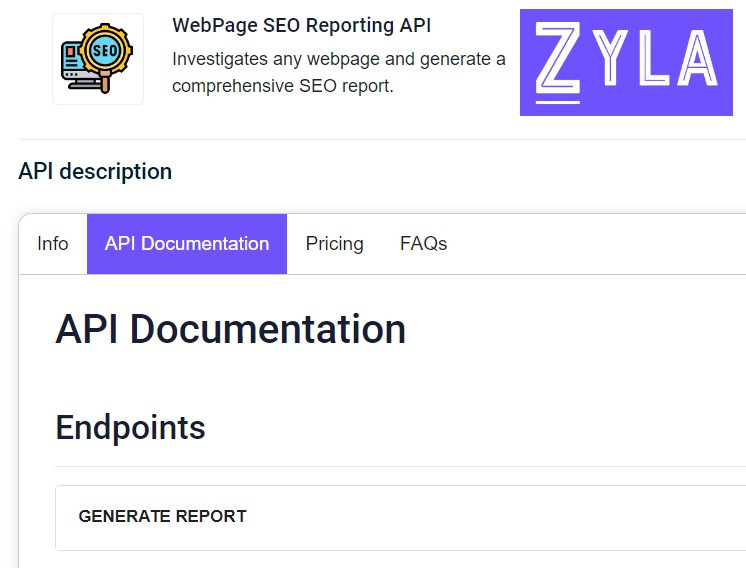 Analyze Webpages API hosted by Zyla API Hub