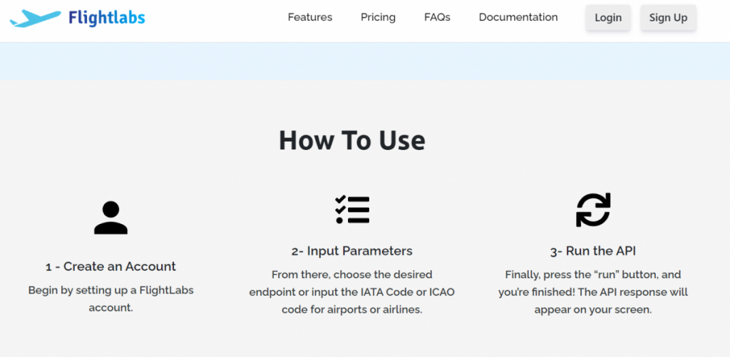 Airline API featured at www.goflightlabs.com
