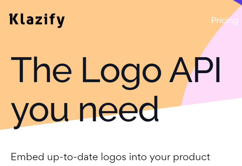The Logo API featured on the Klazify website