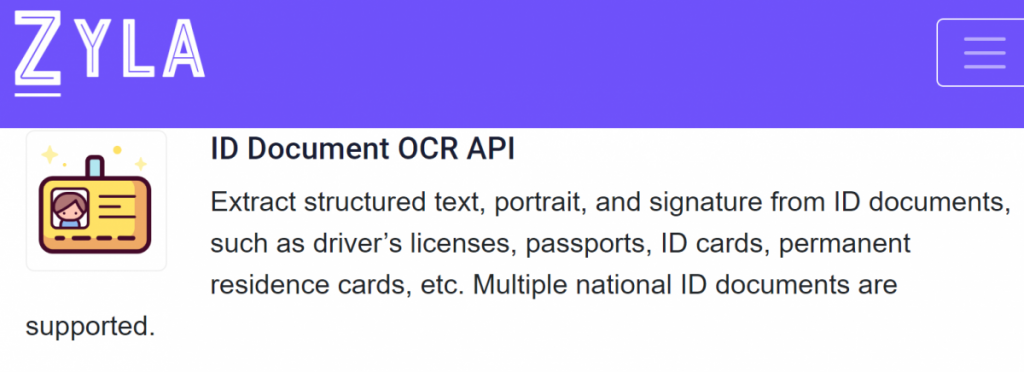 convert image to text API hosted at Zyla API Hub