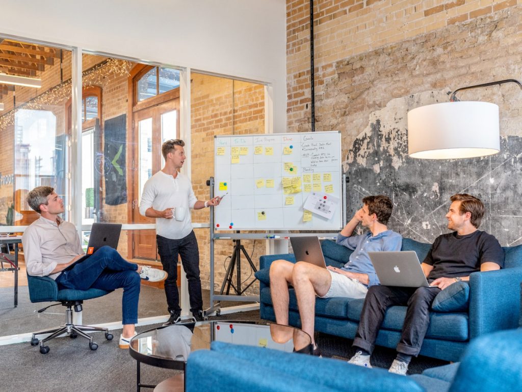 Group Of Professional doing competitor analysis