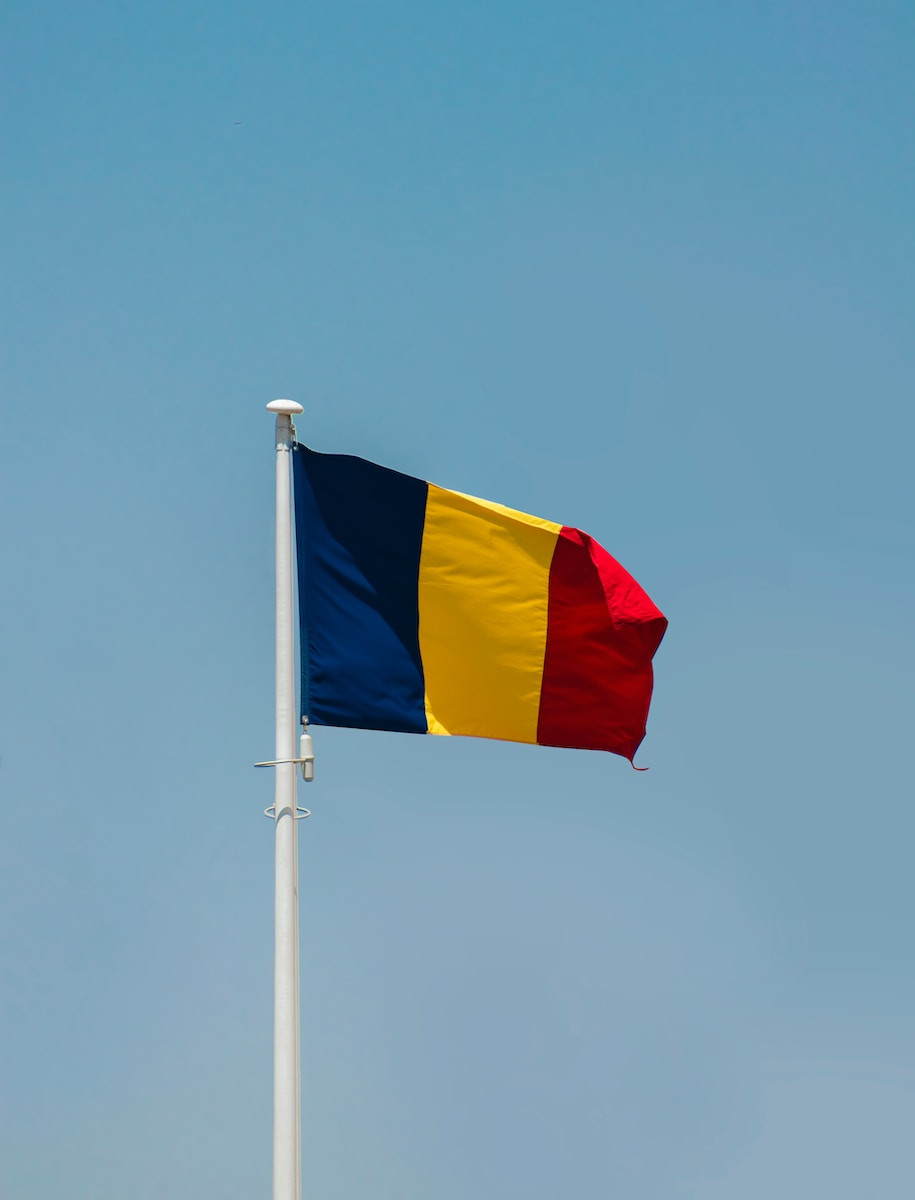 a flag on a pole