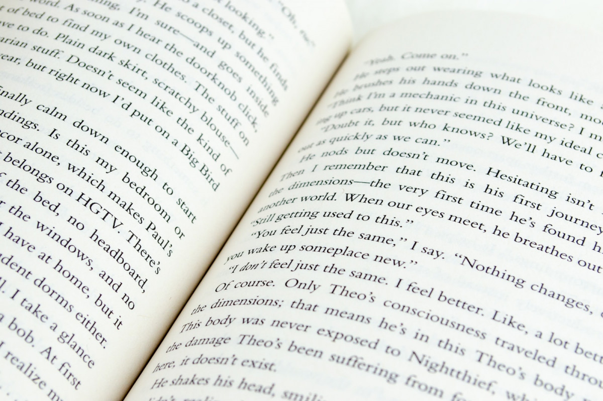 open white book