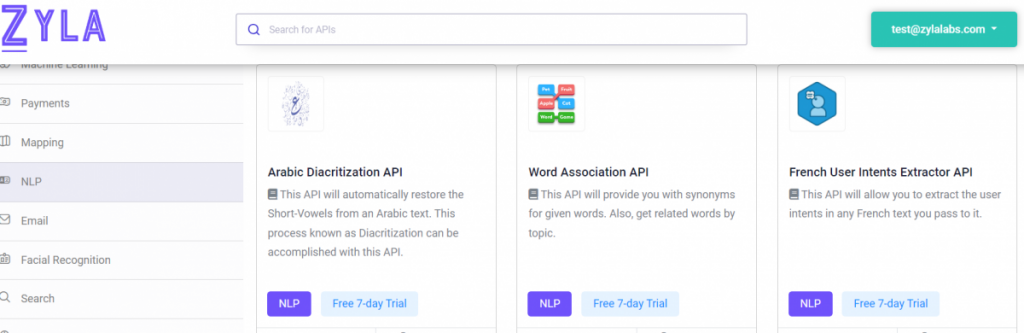 NLP APIs on Zyla API Hub