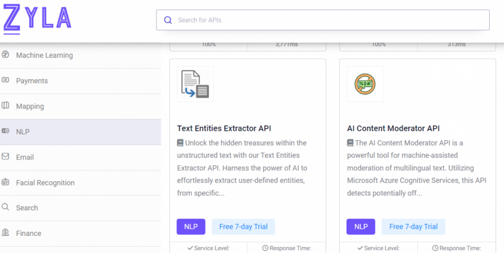 NLP APIs on Zyla API Hub