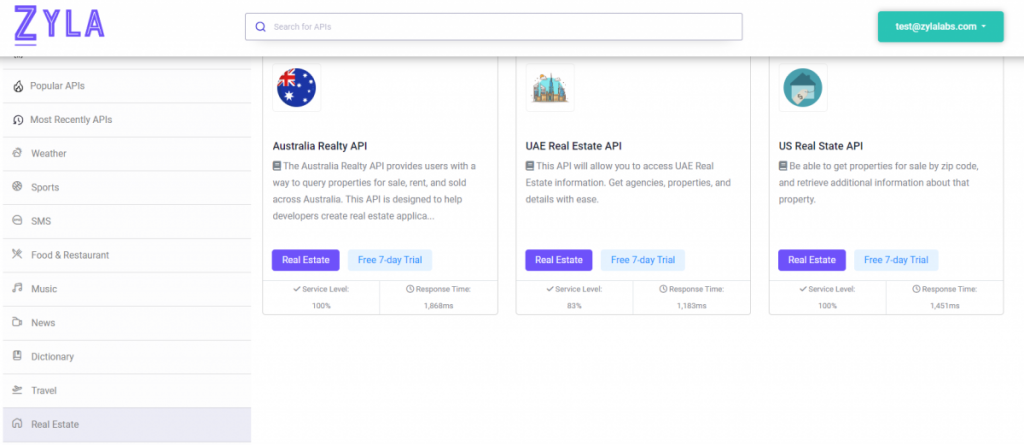 Real Estate, APIs on Zyla API Hub