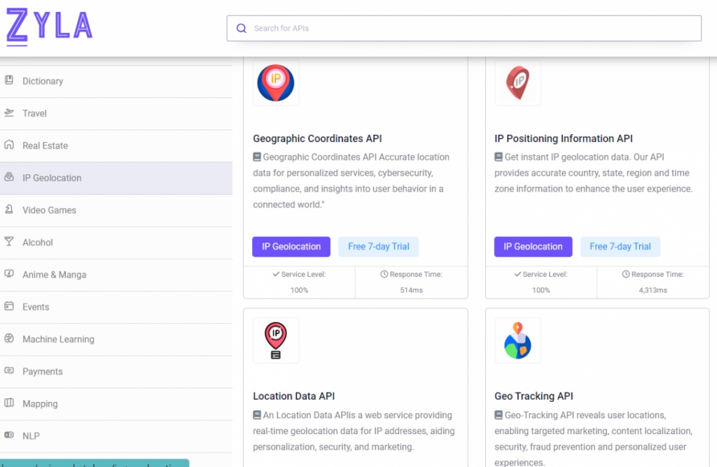 IP Geolocation APIs on Zyla API Hub