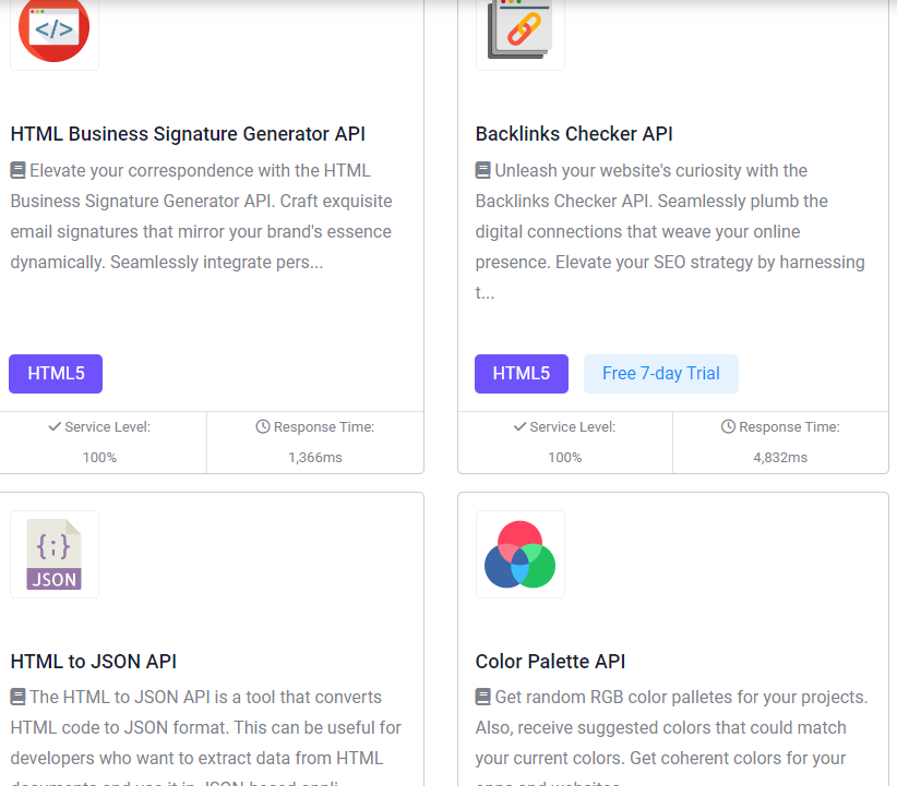 HTML5 APIs on Zyla API Hub