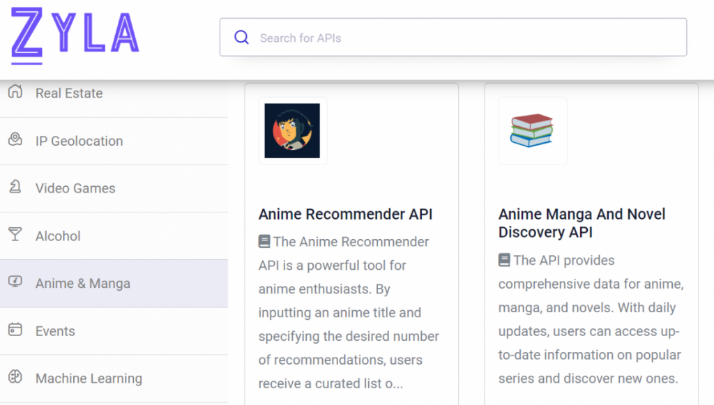 Anime APIs