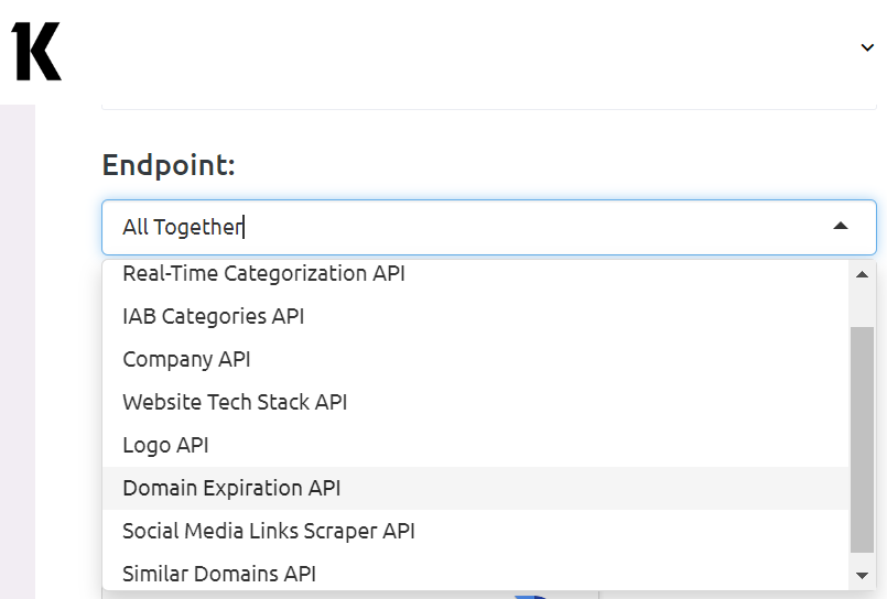 Klazify API - Endpoints