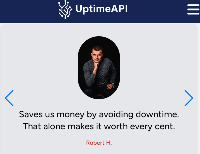 Robert H. on UptimeAPI 