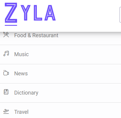 A Few Categories of API at Zyla API Hub