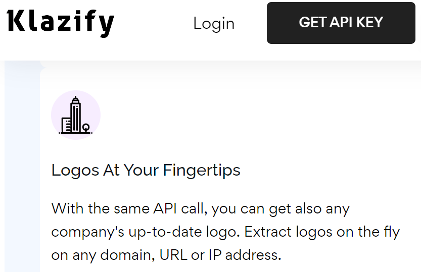 Klazify API - Logo API