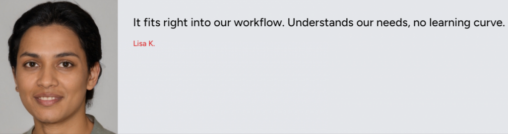 Lisa K. on UptimeAPI