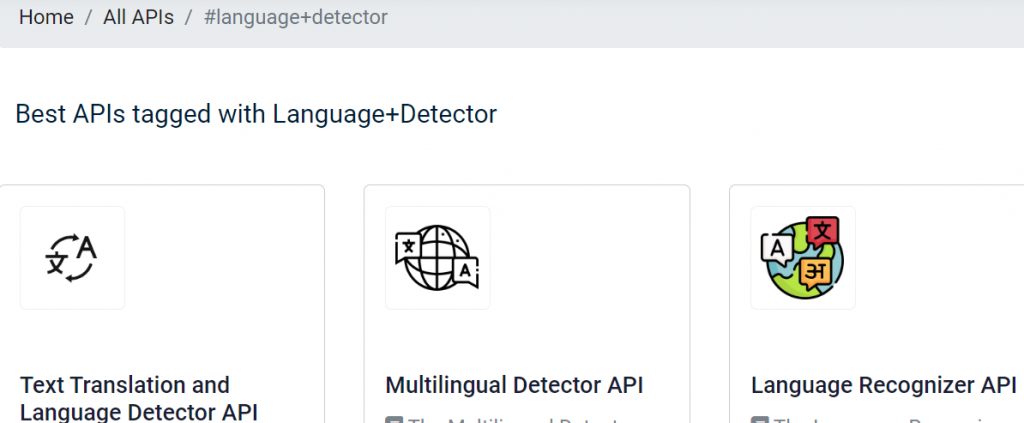 Best API Tagged with #language+detection - Zyla's Tag-Page